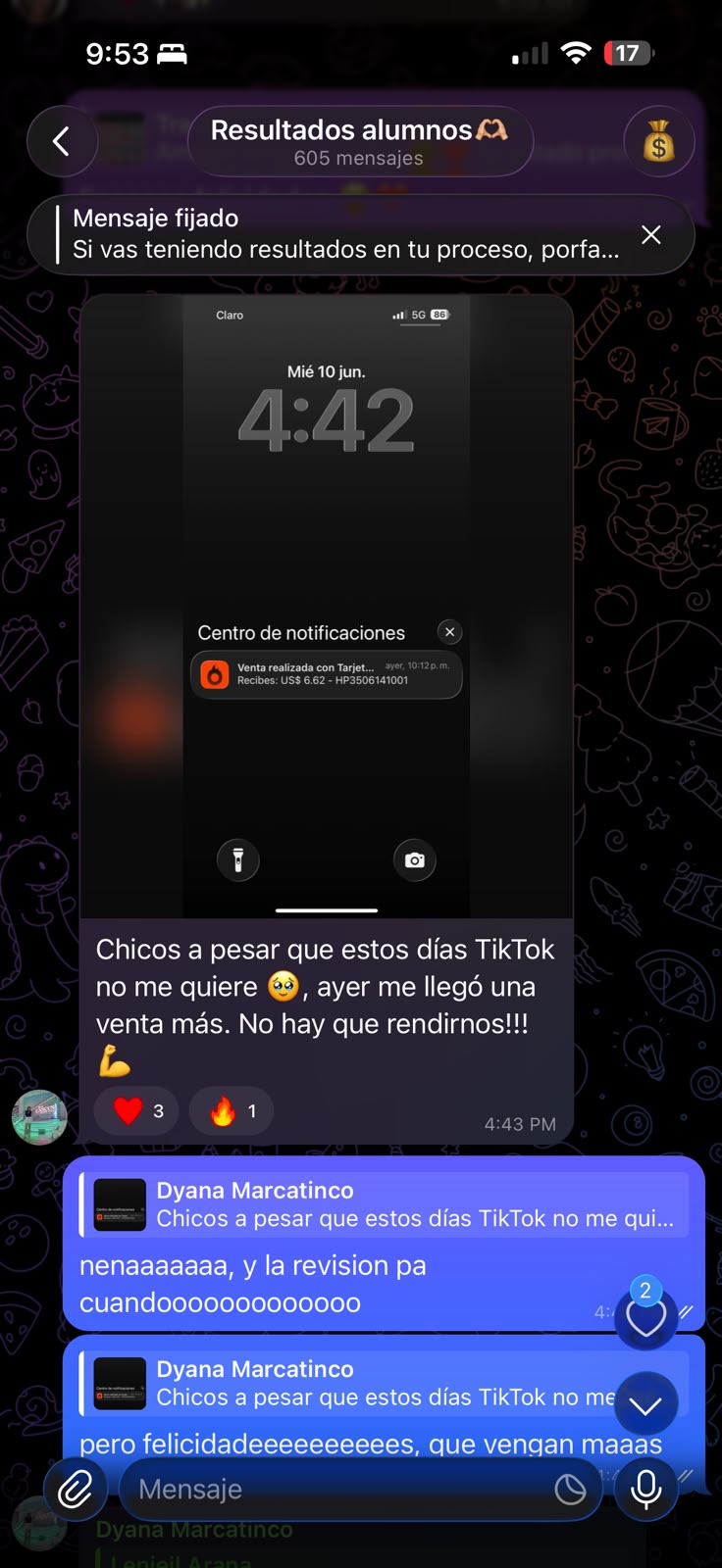 Alumna: venta con TikTok en contra