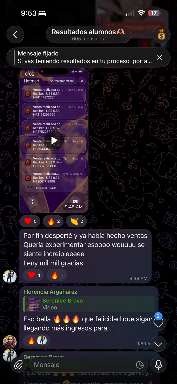 Alumna: despertó con varias ventas hechas